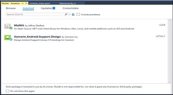 How To Send Mail Directly From Android Application In Xamarin.Android
